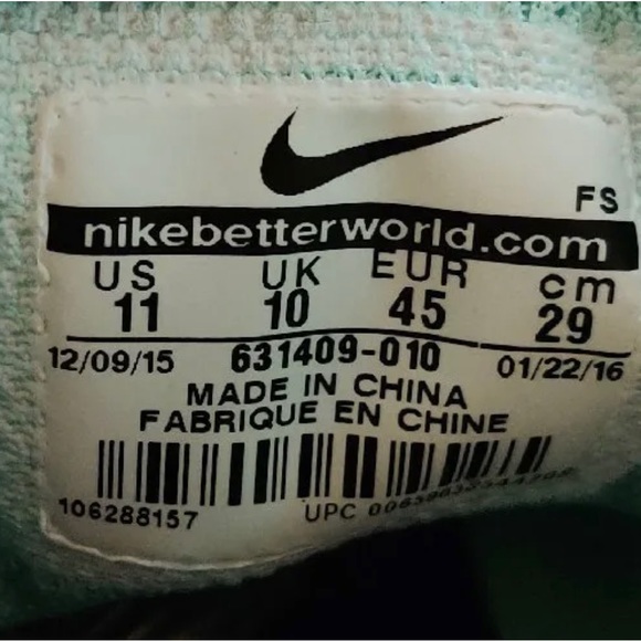 Nike Solarsoft Running Shoes Mens Size 11 US Black Bomber Grey Teal 631409-010 - Picture 3 of 11